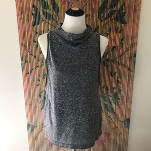 Free People We the Free Gray Mock Neck Tank Top